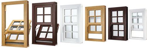 Woodgrain Sash Windows